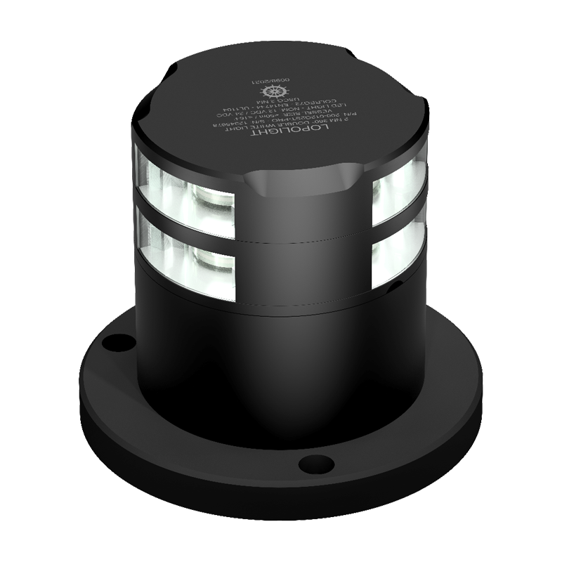 2nm 360° White, Double, black anodized - Ice-Class